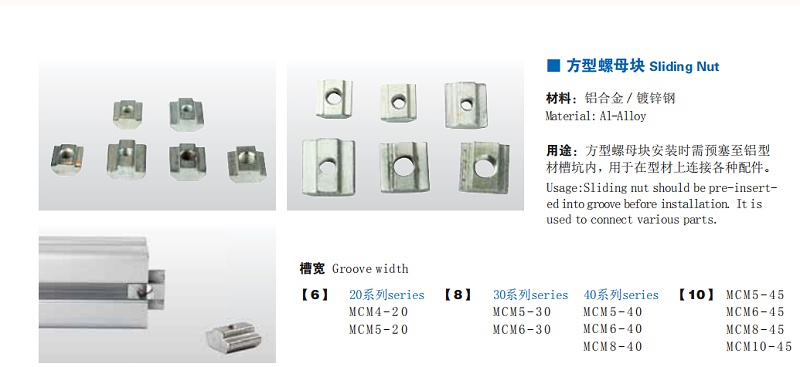 方母、規格、示范圖