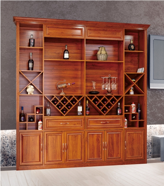 全鋁酒柜-01（風格：中式；顏色：金橡）