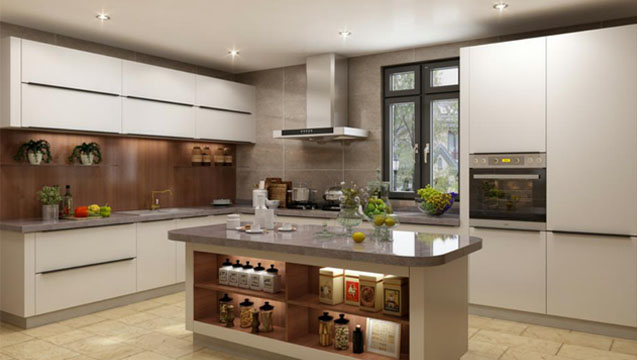 全鋁櫥柜-01（風格：現代；顏色：暖白）